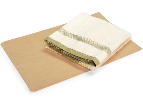 Pack Of 500, 16 x 3.75 x 24" Solid 50% Recycled Kraft Paper Merchandise Bags Made In Usa