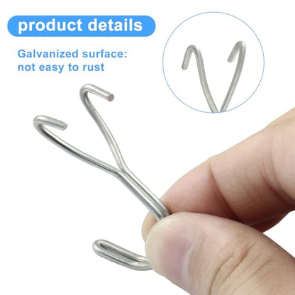 Pegboard Hooks, 3/4 Inch Silver, 30 Pack