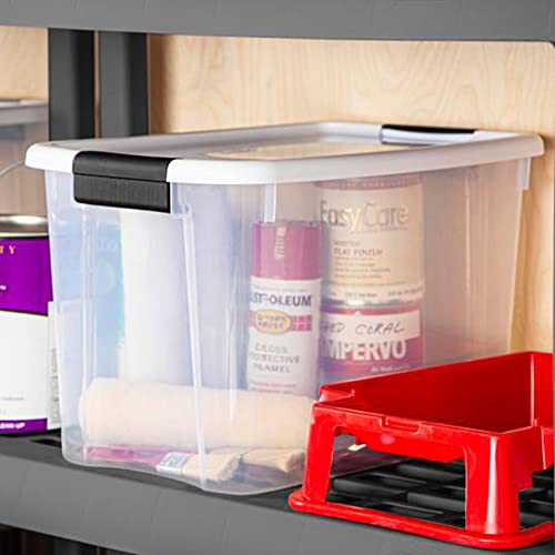 Sterilite Ultra Latch Box with Lids for Home and Office, 30 Quart, 24-Pack - size: 30 Quart, style: 24-Pack