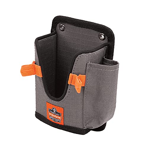 Ergodyne Squids 5543 Barcode Scanner Holder Equipment Mount for Gun Grip Mobile Computers, Handheld Bar Code Scanners, Fastener Straps to Attach to Forklift Gray Small - size: S
