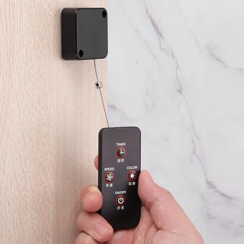 MECCANIXITY 4.9ft Retractable Cable Lock w/Latch Remote Control Black 4pcs - color: Black, size: 4.9ft