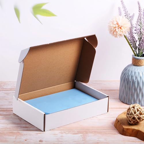 Qilery 100 Pcs 5.9 x 3.9 x 1.2 Inches Mailing Boxes White Mailer Boxes - size: 5.9 x 3.9 x 1.2 Inches