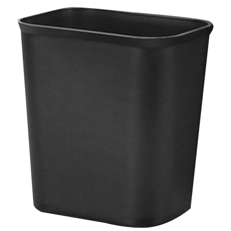 IMIKEYA Open Trash can Plastic Garbage can Wastebasket for Bathroom Bedroom Office Hotel 10.23 X 9.44 X 6.49 in Black - color: Black, size: 26X24CM