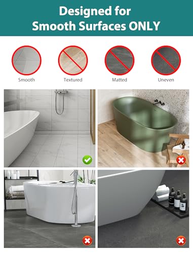 Extra Large Shower Mat, Yonala 47 x 32 Inch Non Slip Shower Mats for Inside Shower, Soft TPE Shower Floor Mat with Suction Cups and Drain Holes, Machine Washable Bathroom Shower Mat, Easy to Clean - color: Khaki