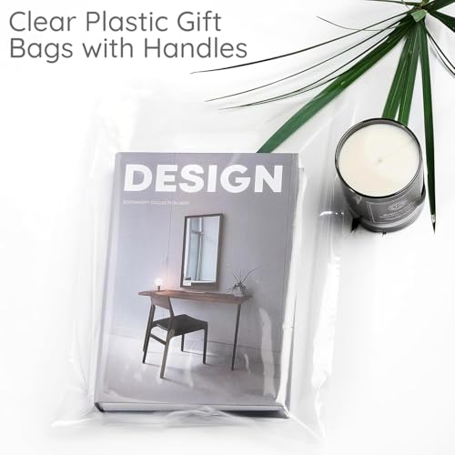2000 Clear Handle Bags 9x12, Extra Thick 1.25 Mil LDPE Plastic - size: 9 X 12, PACK OF 2000