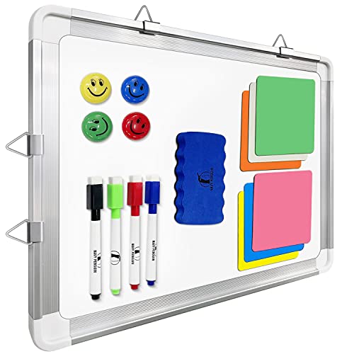 Whiteboard Set, 15x12 in White Board Dry Erase for Wall with Magnetic Notes - size: 15x12"
