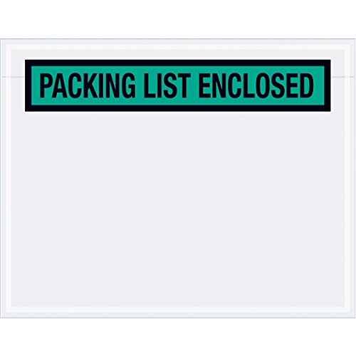 TapePlanet Packing List Enclosed Colored (Panel Face) Envelopes (7" x 5 1/2" (1000 Per/Case), Green) - color: Green, size: 7" x 5 1/2" (1000 Per/Case)