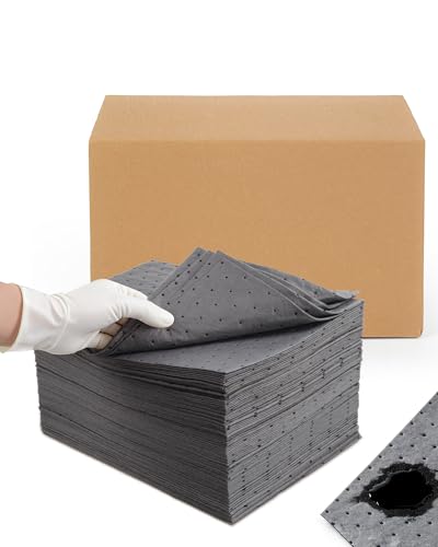 15"x19.7" Oil Absorbent Pads 200 Pack | Heavy & Fast Absorb - size: 15"x19.7"