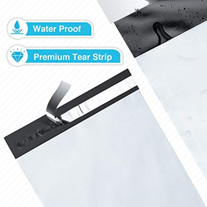 Fuxury Poly Mailers 6x9" 200 Pcs,Small Shipping Bags For Clothing,White - color: White, size: 6x9" 200pcs