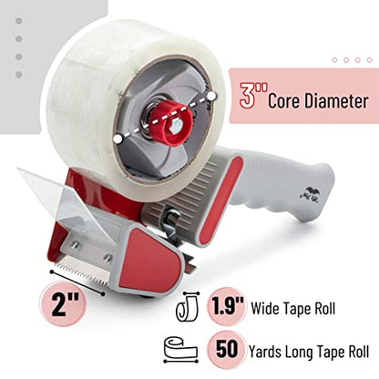 Mr. Pen- Heavy Duty Packing Tape Dispenser Gun, 2 Inch - color: Red, size: 4 Pack
