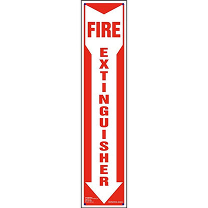 J. J. Keller Fire Extinguisher Sign, 5" x 22.5", 2 Pack