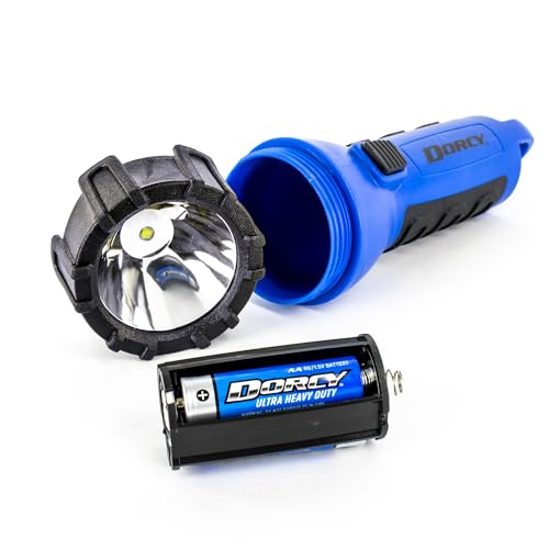 Dorcy 150 Lumen Floating Water Resistant LED Flashlight with Carabineer Clip, Blue (41-2514) - color: Blue