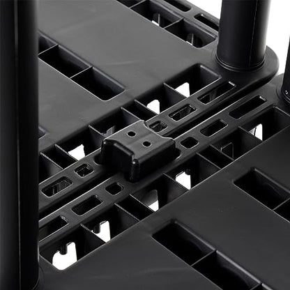 Gracious Living Knect-A-Shelf 4 Shelf Light Duty Storage Rack, Black - color: 4 Shelf - Black, size: 1 Pack