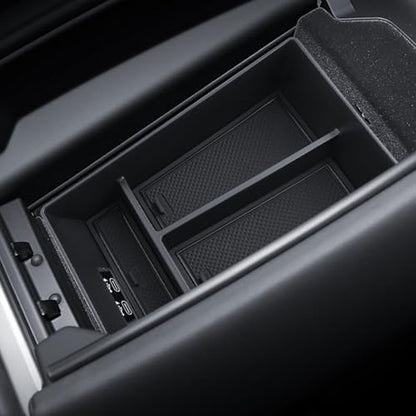 for BMW X5/X6/X7 Center Console Organizer 2020 2021 2022 2023 2024 2025 2026 BMW X5/X6/X7 Accessories Armrest Tray Middle Storage Box Insert Container Durable ABS Plastic - size: for 2020-2025 2026 BMW X5/X6/X7