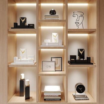 Oirlv Small Black Display Riser for Jewelry,Cute Trophy Base for Showcase - color: SM05303