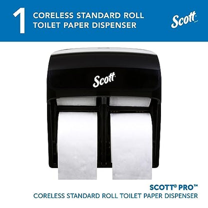 Scott Professional High-Capacity Toilet Paper Dispenser, Black (44518)