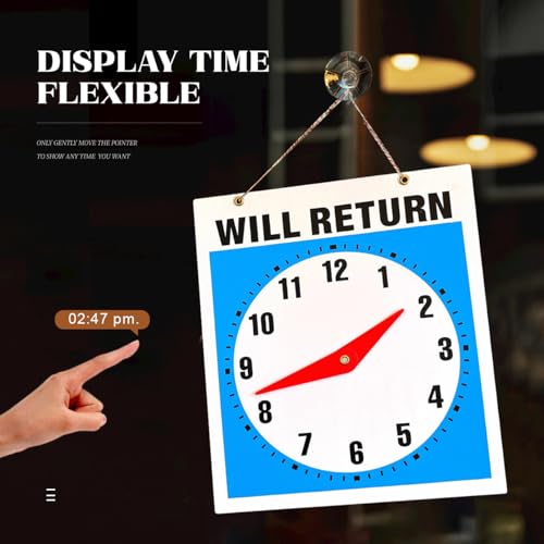 PVC Business Hours Sign, Square Shape, Rest Sign, Time Indicator Plate