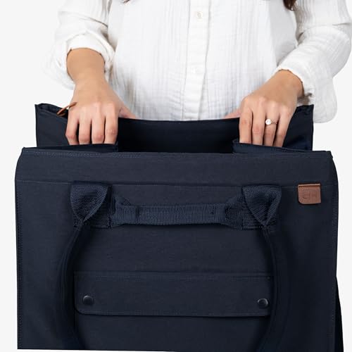 CleverMade Rolling Tote Bag With Wheels, 90L, 75 lb, Leeward Navy - color: Leeward Navy, size: 90l