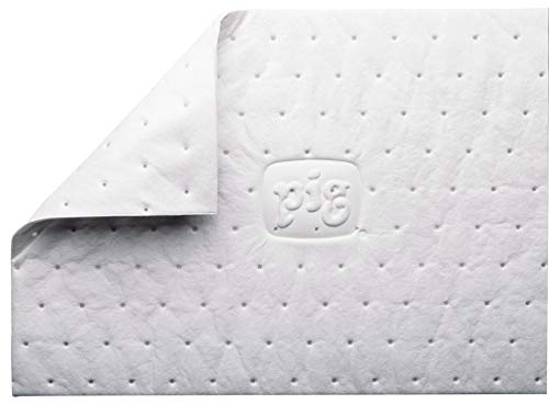 PIG Oil Mat - Oil-Only Absorbent Mat Pads - 50 Pads per Bag - 15" x 20" Pads - Absorbs up to 28 Ounces per Pad - MAT415 - size: 15" x 20"