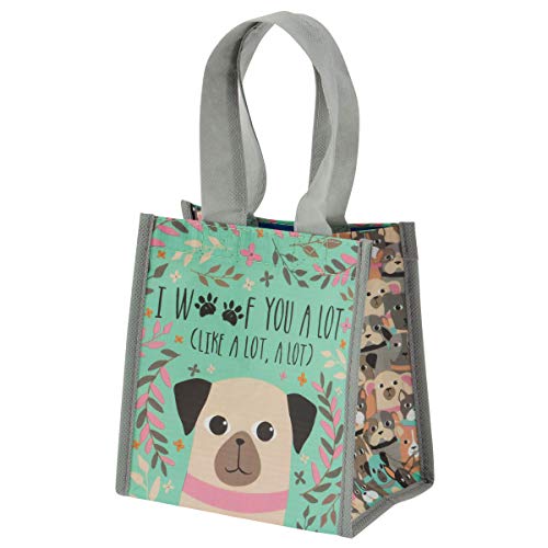 Karma Small Reusable Gift Bags, Tote Bag and Gift Bag with Handles, Perfect for Birthday Gifts and Party Bags RPET 1 Dog - color: Dog