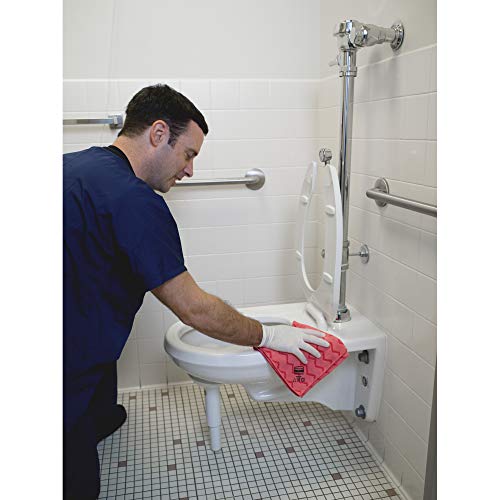 Rubbermaid Commercial FGQ62000RD00 HYGEN Microfiber General Purpose Cloth, Red - color: Red, size: 12-Pack