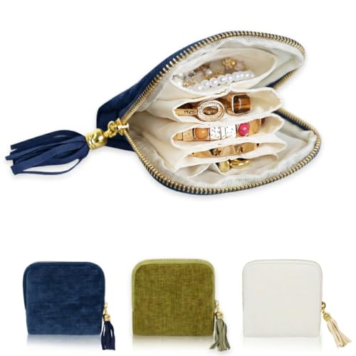 Stratalife Small Travel Jewelry Case, Velvet Storgae Pouch - color: Royal Blue