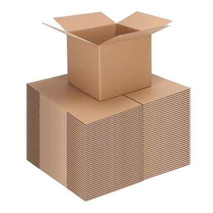 CRUGLA 40 Packs 7x7x6 Shipping Boxes, Brown Mailing Boxes - size: 7x7x6 Inch