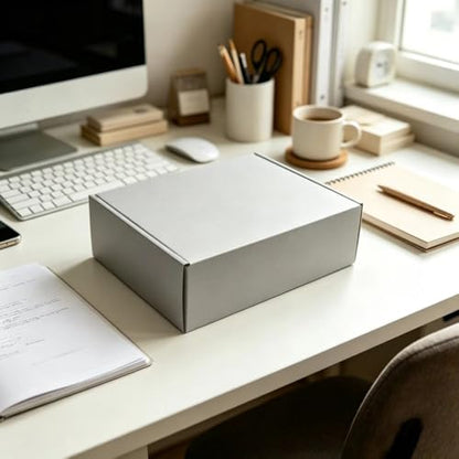 Grey Shipping Packaging MEIANJU Hard Cardboard Shipping Box Gift Wrap Boxes - color: Grey-20PCS