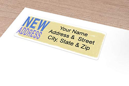 Stonehouse Collection New Address Return Address Labels, 90 Labels, 30 Sheets, 1 x 2.75 inches, Change of Address Label (New Address) - style: New Address