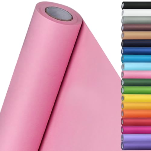 SMART&CASUAL 15" x 450" (37.5') Kraft Paper Roll for Art Craft Supplies Gift Wrapping Moving Packing Painting Drawing Paint Easel Poster Chart Paper (Light Pink, 15" W x 450" L (37.5')) - color: Light Pink, size: 15"W x 450"L ( 37.5' )