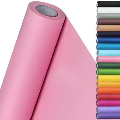 SMART&CASUAL 15" x 450" (37.5') Kraft Paper Roll for Art Craft Supplies Gift Wrapping Moving Packing Painting Drawing Paint Easel Poster Chart Paper (Light Pink, 15" W x 450" L (37.5')) - color: Light Pink, size: 15"W x 450"L ( 37.5' )
