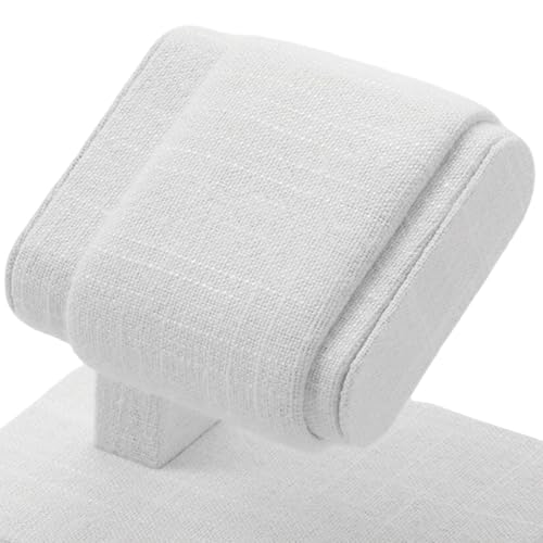 Single Watch Display Stand with Premium Linen Lining Watch Holder - color: White