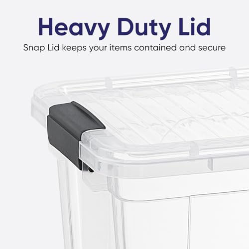 Superio Storage Container Organizing Bin with Removable Tray Deep Plastic Tools, Sewing, Crafts Box, 8.75 Qt. - size: Small 8.7 Qt. X Deep