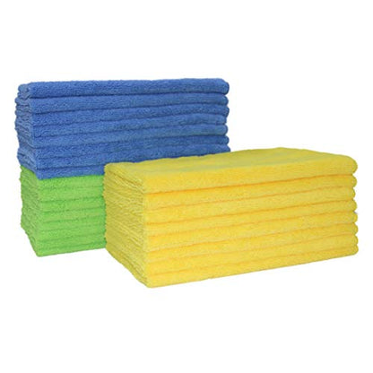 POLYTE 300 GSM Multipurpose Microfiber Cleaning Towel, 16x24 in, 18 Pack