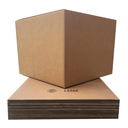 Large Moving Boxes 20'' x 20'' x 15'' (Pack of 6), Corrugated Cardboard Boxes for Packing, Shipping & Moving