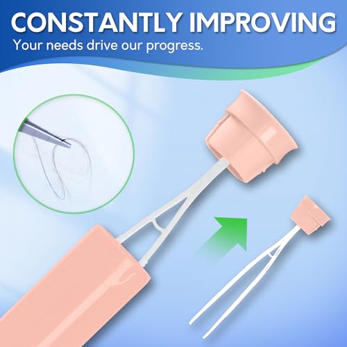 BOOMJOY Toilet Brush and Holder Set, Silicone Toilet Bowl Cleaner Brush, Toilet Scrubber Brush with Tweezers for Bathroom Cleaning, RV Accessories and House Organization Must-Haves - Pink - color: Pink