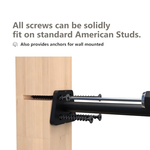 NEODROP 8-Pack 8 Inch Hidden Floating Shelf Bracket, Heavy Duty Blind Shelf Support Hardware | Invisible Wall Brackets for Kitchen, Fireplace Mantel Wood Shelves | Black Powder Coated Solid Steel - size: 8 Inch, style: 8 Pack