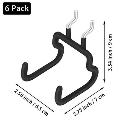 6PCS Pegboard Drill Holder Pegboard Hooks Pegboard Accessories for Tool,Accessory Storage,Jewelry Display,Craft Hobby Supplies in Places-Garage,Kitchen,Workbench,Basement,Craft Room,Shop