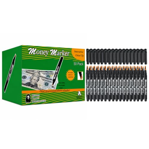 Counterfeit Money Detector Pen (50 Counterfeit Pens) | Detect Fake Bills - size: 50 Pack