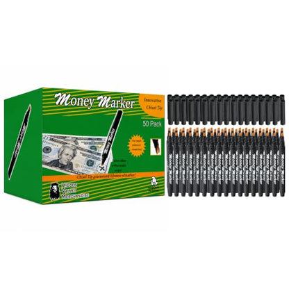 Counterfeit Money Detector Pen (50 Counterfeit Pens) | Detect Fake Bills - size: 50 Pack