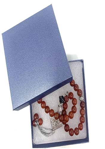 RJ Displays 6 Pack Cotton Filled Pearl Blue Color Paper Cardboard Jewelry Necklace Bracelets Watch Gift Packaging and Retail Display Boxes Size-7 1/8" x 5 1/8" x 1 1/8" Inch (Pearl Blue) - color: Pearl Blue