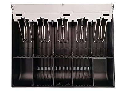 HK SYSTEMS SAM4S Cash Drawer Insert Money Tray Metal wire gripper 57, 5 Bills and 5 Coins, Compatible with Sam4s ER-5200, ER-5240, ER-5215, ER-900 Series, HK-7200 HK-7240, HK-7215 Series - size: Tray-57M