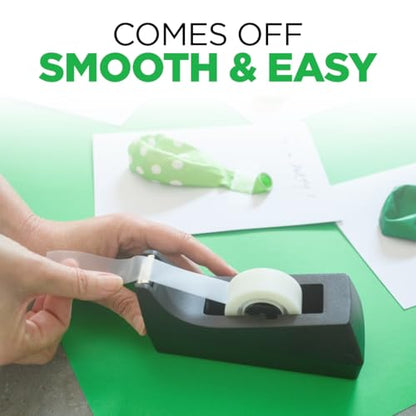 Scotch Desktop Tape Dispenser, Black, 2.7 in. x 2.7 in. x 6.4 in., 1 Tape Dispenser, Polystyrene (PS) - size: 1-Pack