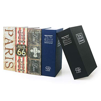 Diversion Book Safe Storage Box with Secret Safe Combination Lock/Key - style: Love-Combination