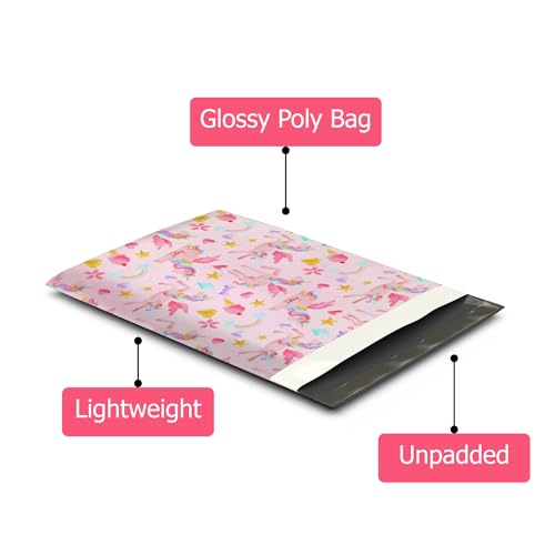 10x13 (100) Rainbow Unicorn Designer Poly Mailers Shipping Envelopes Premium Printed Bags