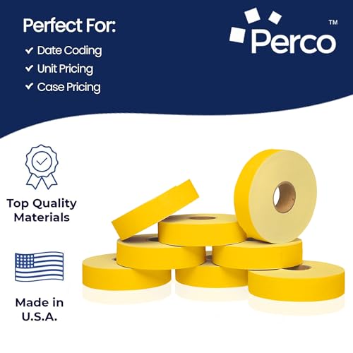 Pricing Labels for Monarch 1131 Yellow - 20,000 Labels w/ 8 Rolls Value Pack, 1 Sleeve - Made in USA - color: Yellow, size: 1 Sleeve