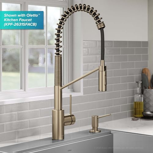 KRAUS Kitchen Soap and Lotion Dispenser in Spot-Free Antique Champagne Bronze, KSD-43SFACB - color: Spot Free Antique Champagne Bronze