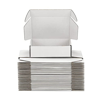 10x7x3 inch White Shipping Boxes for Small Business- Set of 25 - color: White, size: 10x7x3