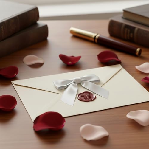 2.5inch White Bows, 30pcs Self Adhesive Gift Wrap Bows Small Premade Ribbons Crafts Christmas Bows for Presents - color: White