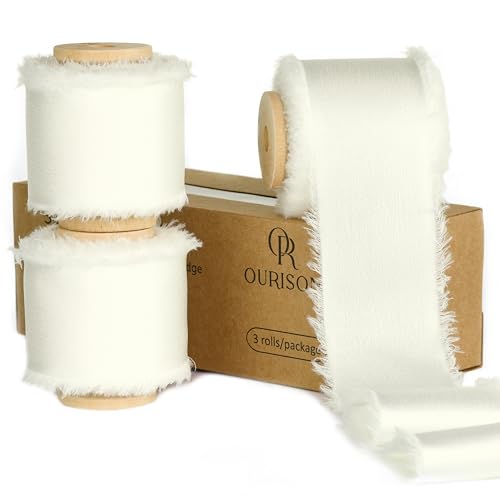 Silk Satin Ribbon 1-1/2 Inch x 30 Yards Ivory - color: Ivory